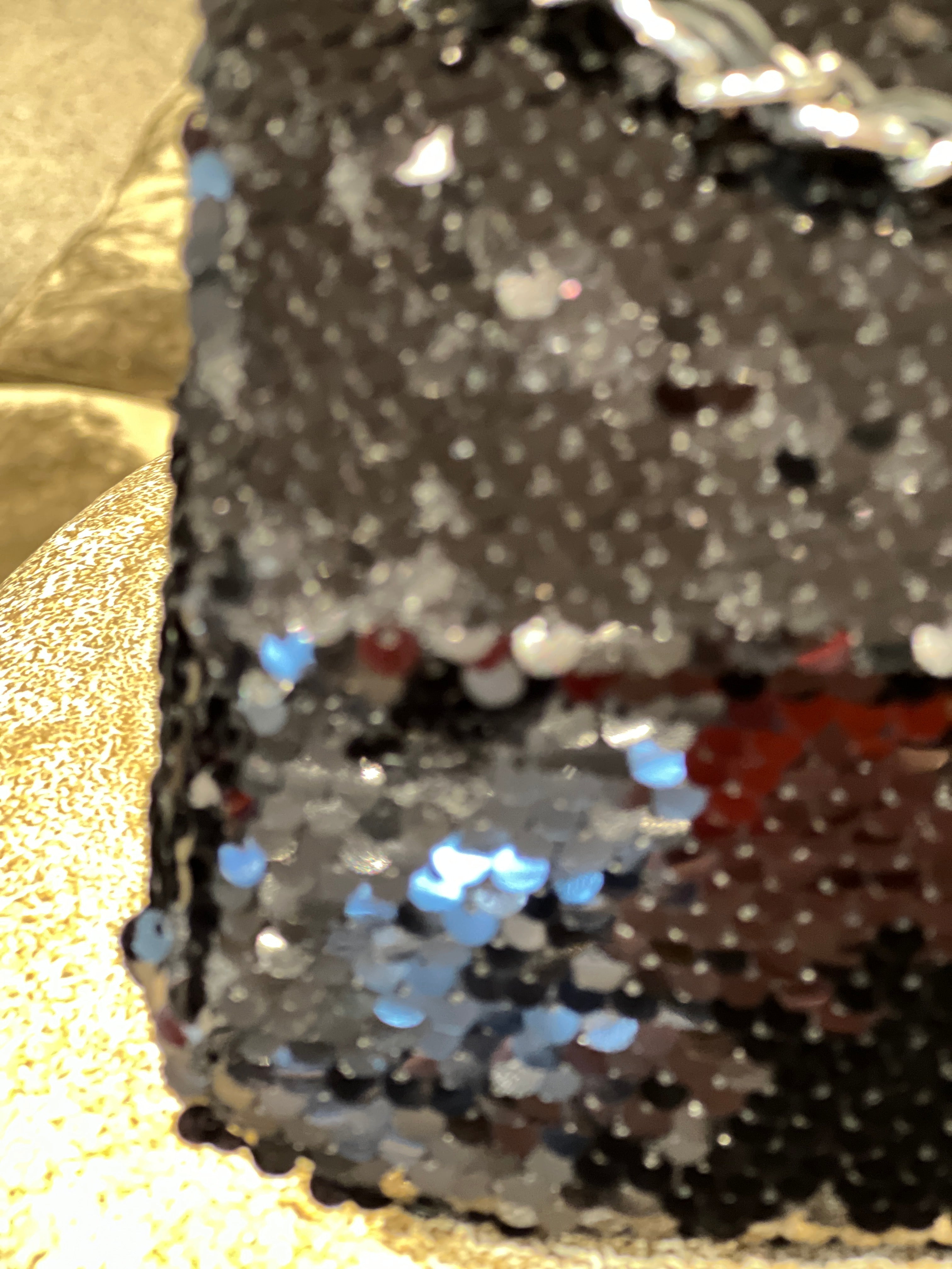 Alina - Paillet taske med sølv kæde